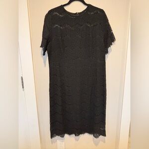 Elegant Black Lace Dress No Brand 2X